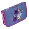 Hama Crazy Cat 00139125 gevuld etui, blauw/roze