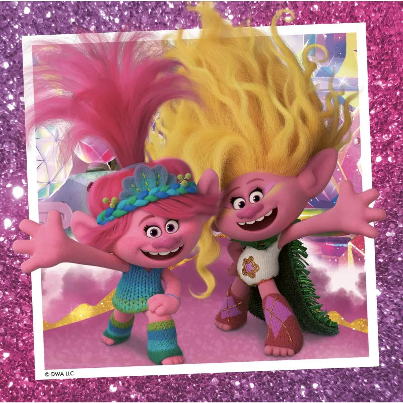 Kinderpuzzel Trolls 3 (3x 49 stukjes)