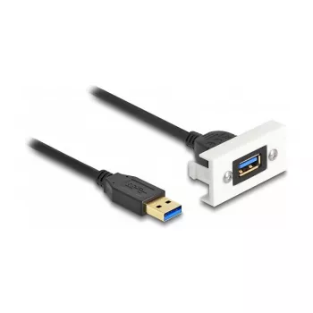 DeLOCK Easy 45 module SuperSpeed USB USB 3.2 Gen 1 USB Type-A bus naar stekker 1m