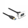 DeLOCK Easy 45 module SuperSpeed USB USB 3.2 Gen 1 USB Type-A bus naar stekker 1m