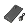 Powerbank Extralink EPB-098B 10000 mAh, LiPo, 2× USB-A + 1× USB-C, zwart