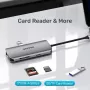 USB-C hub Unitek D1122A01 met 2x HDMI 4K en 100W Power Delivery