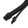 SilverStone PP07E - stroomverlengkabel - 8-pins PCIe Power (6+2) (M) naar 8-pins PCIe Power (V) - 30 cm - zwart (SST-PP07E-