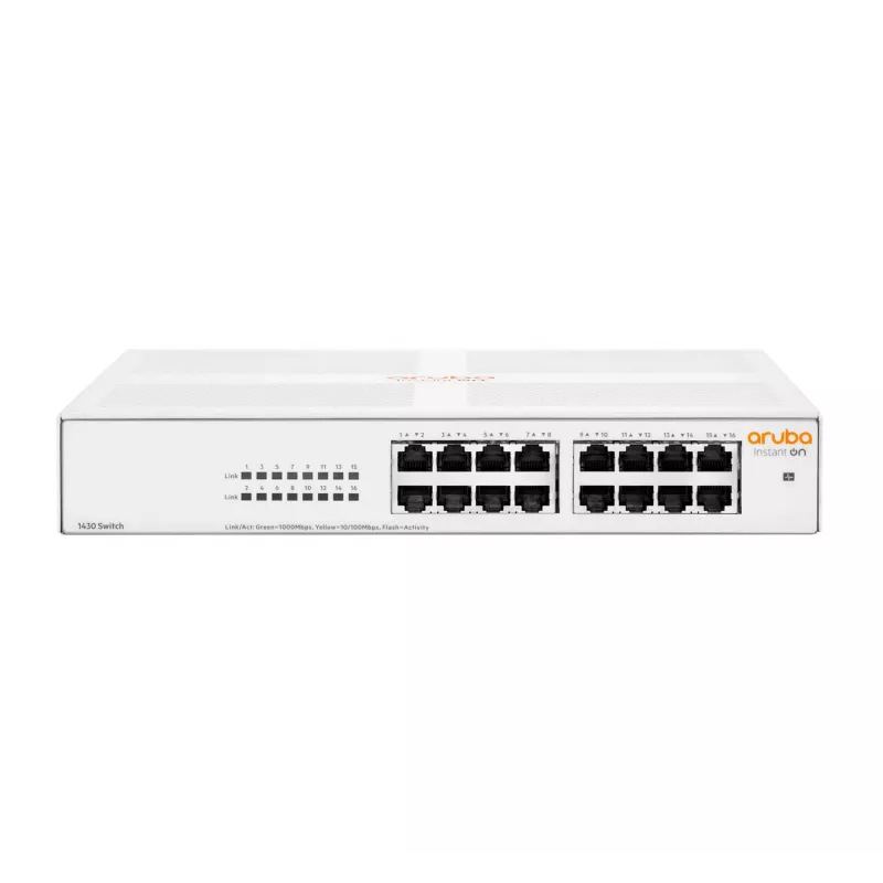 Aruba Instant On 1430 16G unmanaged L2 Gigabit Ethernet (10/100/1000) 1U wit