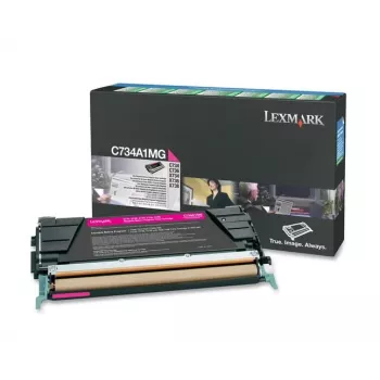 Lexmark - tonerpatroon - 1 x magenta - 6000 pagina's - LRP / LCCP (0C734A1MG)