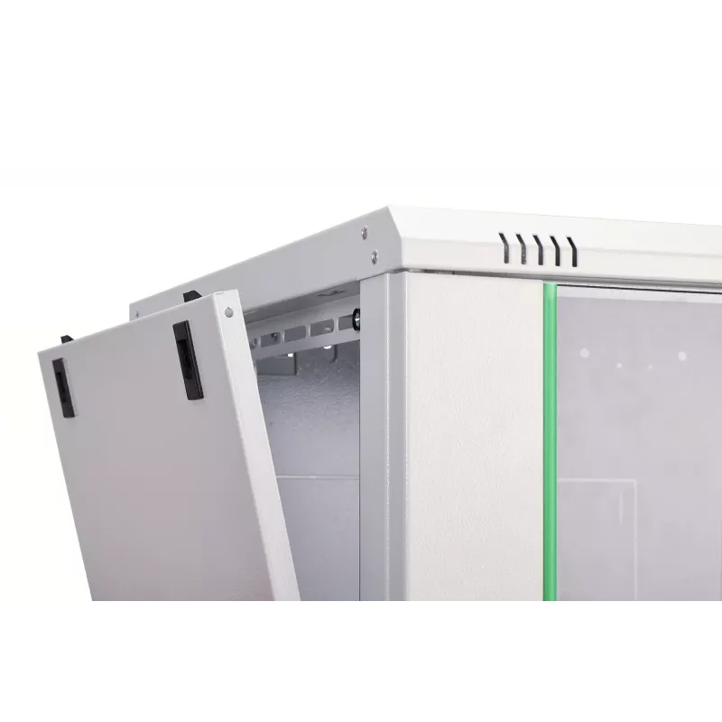 Wandgemonteerde 19-inch rackkast DIGITUS Dynamic-N DN-37106 — 9U, 600x600 mm, IP20, slot met sleutel