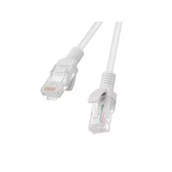 LANBERG netwerkkabel RJ-45 Cat5e PCU5-10CC-3000-S, 30 m, U/UTP, CCA-ader, PVC-mantel, 26 AWG, wit