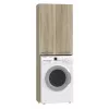 Badkamerwandkast top e shop POLA DD SONOMA, eiken frame, wandmontage, 4 planken