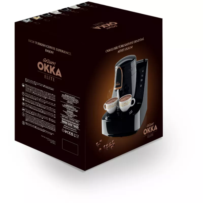 Okka Elite, mokakan zwart/koper, model 2025