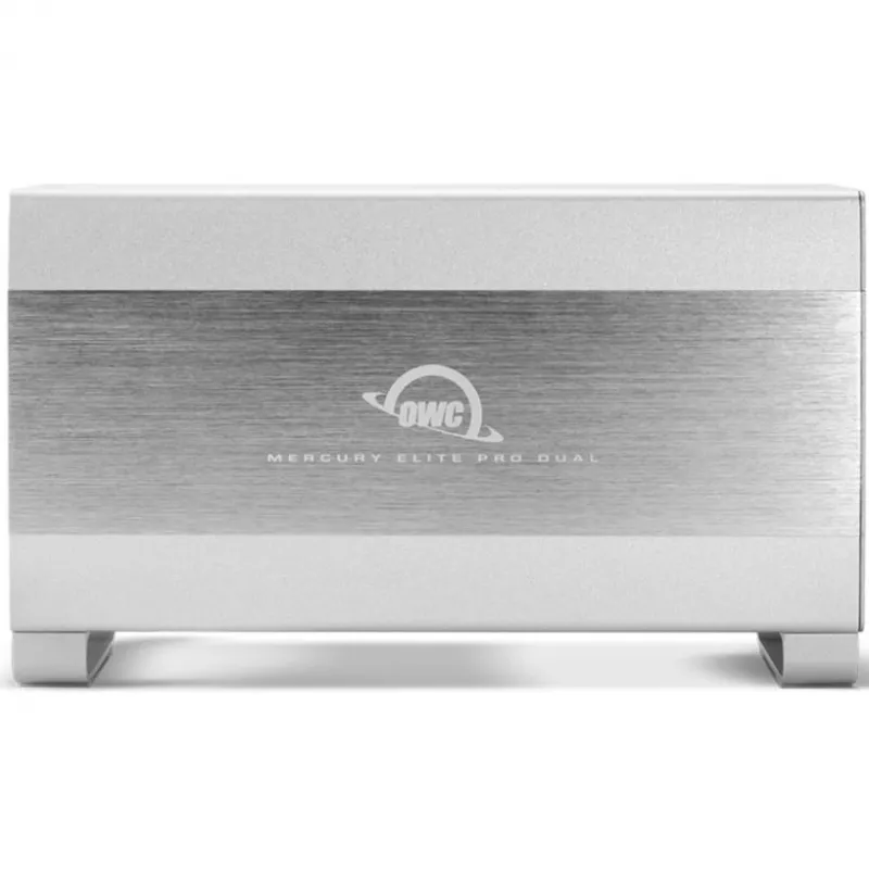 OWC Mercury Elite Pro Dual wit – externe behuizing voor 2× 3,5 inch SATA harde schijven, RAID 0/1/SPAN, USB Type-B
