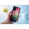 iKins telefoonhoesje voor Samsung Galaxy S20+ — waterbloemdesign, zwart