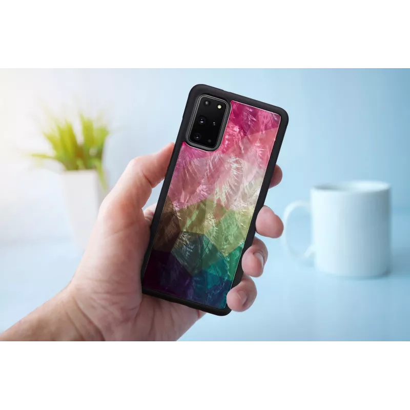 iKins telefoonhoesje voor Samsung Galaxy S20+ — waterbloemdesign, zwart