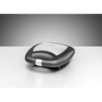 Sandwichmaker Rommelsbacher ST 1410 — 4 sandwiches, 1400 W, antiaanbakplaten, zwart/zilver