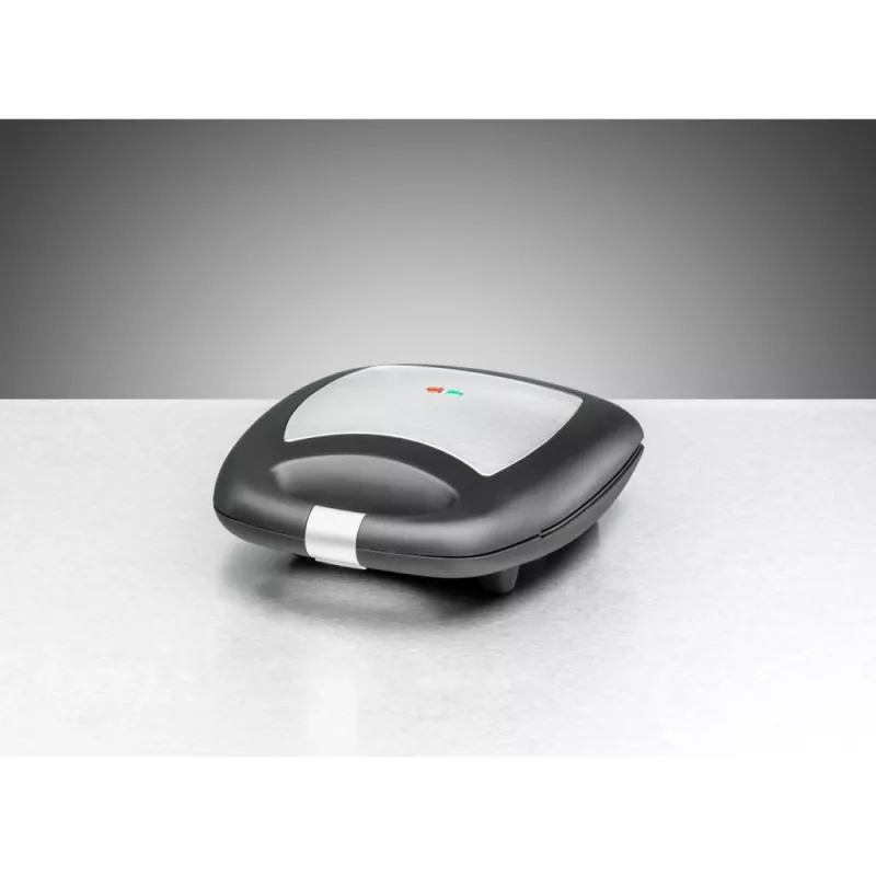 Sandwichmaker Rommelsbacher ST 1410 — 4 sandwiches, 1400 W, antiaanbakplaten, zwart/zilver