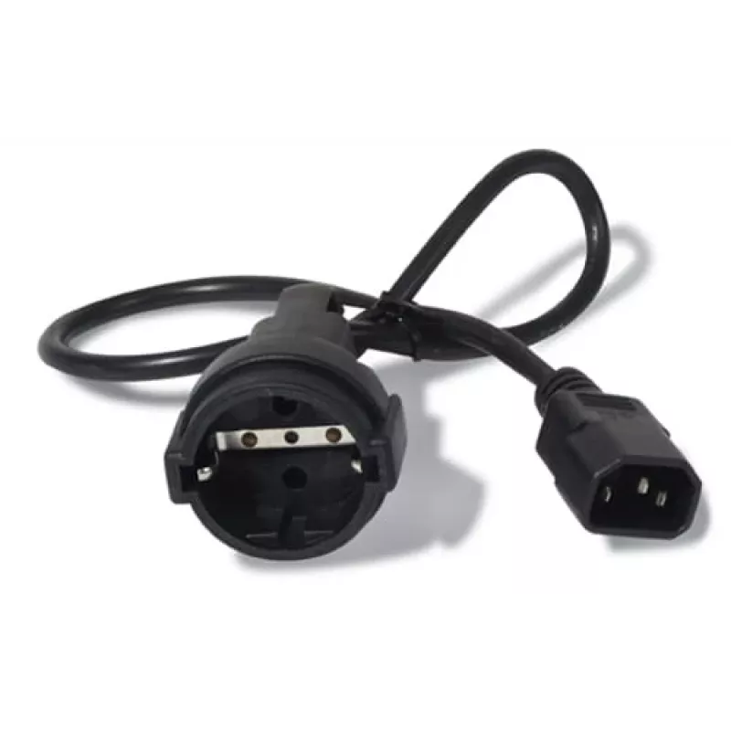 APC AP9880 stroomkabel zwart 0,6 m C14-koppeling CEE7/7
