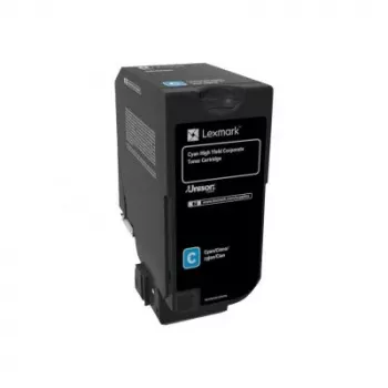 Lexmark 74C2HCE toner-kit cyaan Return Program Corporate. 12K pagina's voor