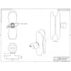 Dubbele gewrichtsarm RAM Mounts RAM-D-201U