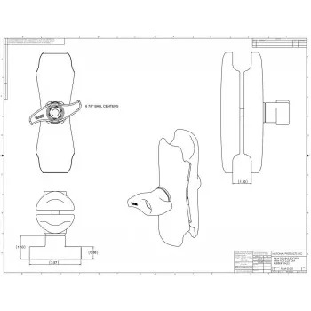 Dubbele gewrichtsarm RAM Mounts RAM-D-201U