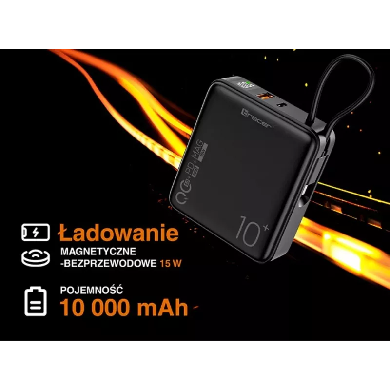 Draagbare oplader Tracer Scout 10000 mAh MAG+PD+QC