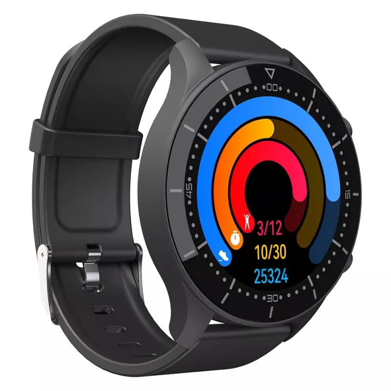 Smartwatch MEDIA-TECH MT870 — 1,3 inch (3,3 cm) IPS-touchscreen, 51 mm behuizing, Bluetooth, zwart