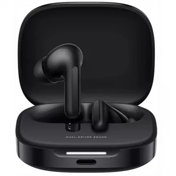Headset Xiaomi Buds 6 In-ear draadloze binaurale oordopjes, Bluetooth 5.4, ANC, 42 h weergave, IP54, Nachtzwart