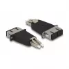 DeLOCK optische vezel hybridekoppeling LC-Duplex stekker naar SC-Duplex bus beige