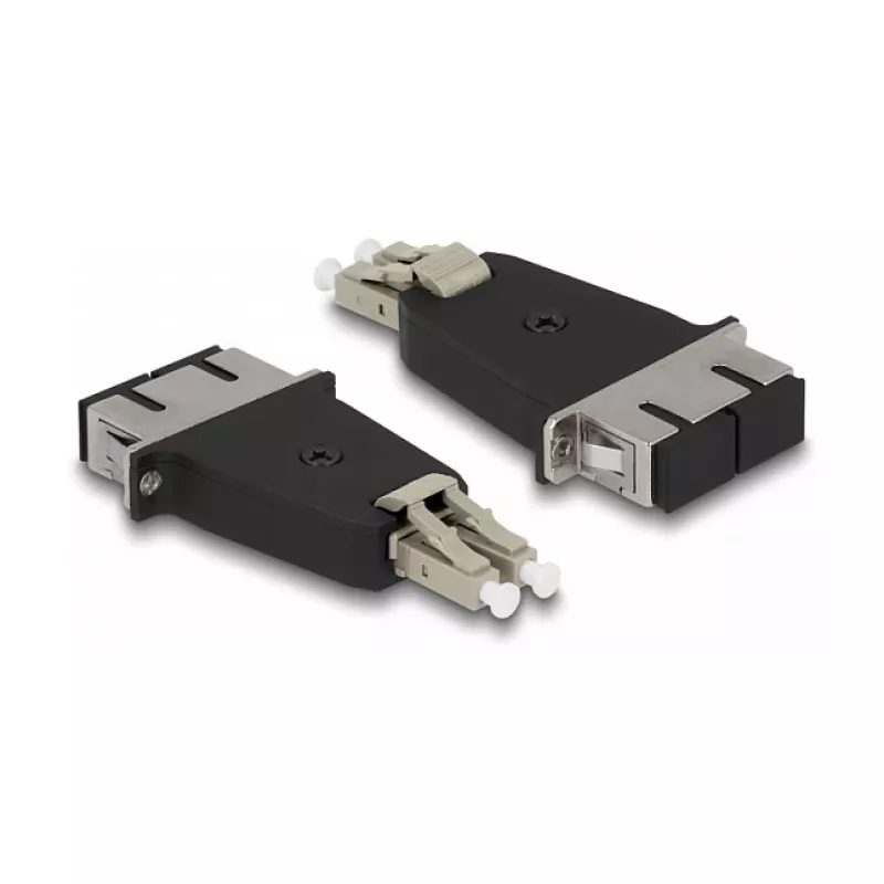DeLOCK optische vezel hybridekoppeling LC-Duplex stekker naar SC-Duplex bus beige