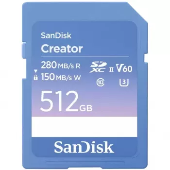 Flashgeheugen SanDisk 512 GB SDXC UHS-II Creator