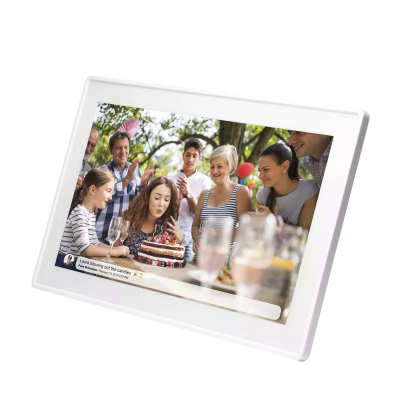 Denver PFF-1515W digitale fotolijst wit 39,6 cm (15,6 inch) touchscreen Wi-Fi