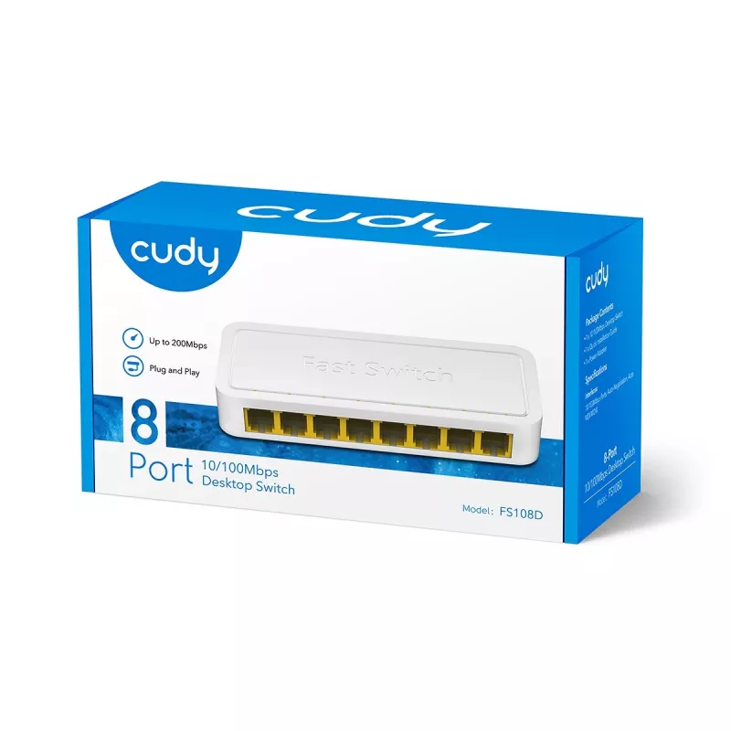 Netwerk-switch Cudy FS108D Fast Ethernet 10/100