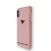 VixFox telefoon-achterkant voor iPhone XSMAX met kaarthouder, roze