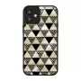 Hoes iKins voor Apple iPhone 12 mini, piramide structuur, zwart
