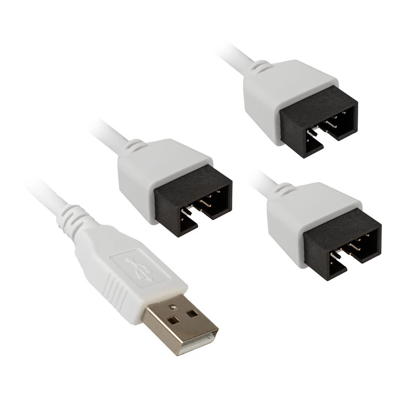 USB-hub Lian Li PW-U2TPAW Type-A-stekker 1-naar-3 IDC 9-pins