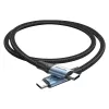Vention USB 2.0 5A 240W 1m ZWART USB-C naar C-kabel
