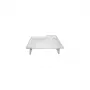 Nachtkastje SUNDO 46710 met handgrepen, wit styreen schap, 530×320×200 mm, 2 bekerhouders, klapvoeten, flessenhouder