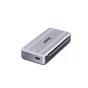 SSD-behuizing Unitek S1242AGY01-EU USB4 40 Gbit/s, M.2 NVMe, tot 8 TB, aluminium/kunststof, actieve koeling