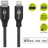 Laad- en synchronisatiekabel Goobay Lightning naar USB-C 0,5 m