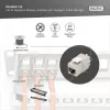 Digitus Cat.6A afgeschermde Keystone-module met intelligente kabelmanager, 12 stuks, zilver
