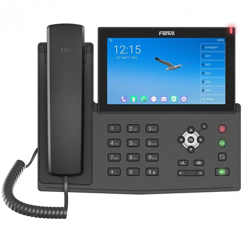 Fanvil X7A IP-telefoon zwart 20 lijnen LCD Wi-Fi