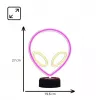 Tafellamp MANTA SNL86PK Style Neon Lights UFO roze – decoratieve neonlamp in roze