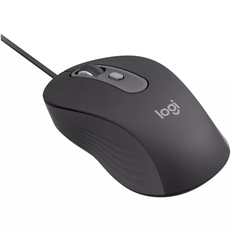 Logitech Signature Wired M520 for Business optische bedrade muis USB-C Plug-and-Play Windows/Mac/Chrome/PC/laptops - grafiet
