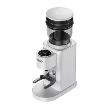 Elektrische graanmolen HiBREW G7 (wit) – compacte huishoudmolen voor mout en graan