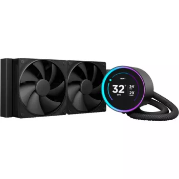 NZXT KRAKEN Elite V2 240 vloeistofkoeling display zwart RL-KN24E-B2 (RL-KN24E-B2)