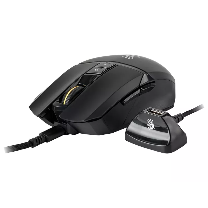A4TECH BLOODY muis R36 ULTRA WRLS 2.4G+USB zwart