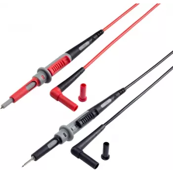 VOLTCRAFT MS-4PS veiligheidsmeetsnoer 4 mm veiligheidsstekker testpen 1,00 m zwart, rood 1 stuk (MS-4PS)