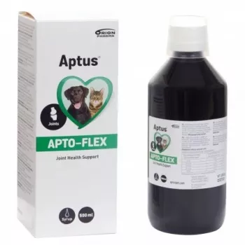 Vloeibaar gewrichtssupplement Aptus Apto-flex 500 ml voor honden en katten, vloeibaar dieetvoer, conserveermiddelvrij