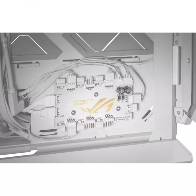 ASUS ROG GR701 Hyperion White, pc, wit, ATX, EATX, micro ATX, Mini-ITX, aluminium, multi, front