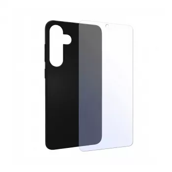 PEDEA zachte TPU-hoes Samsung Galaxy S24 5G, zwart + displaybeschermfolie (SET-11160961)