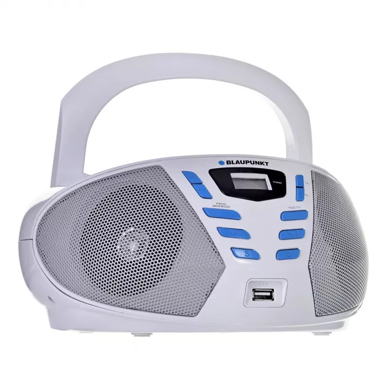 Blaupunkt BB7-WH draagbare stereoset digitaal 2.4 W FM grijs MP3-weergave