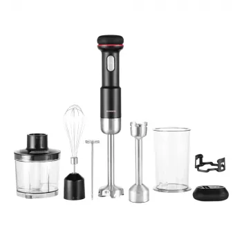 Staafmixer GASTROBACK Cordless Design 5-in-1 — 180 W, 0,5 L kom, op accu, RVS-messen